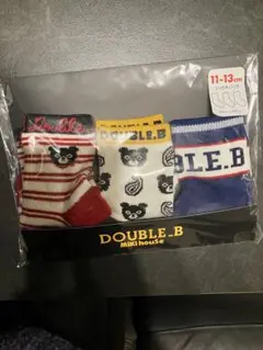 DOUBLE.B ベビー靴下 3足セット 11-13cm