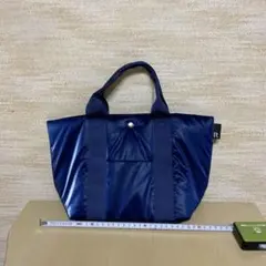 ROOTOTE DHC コラボハンドバッグ　ネイビー艶感