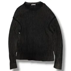 ZARA ザラ プリントテクスチャーセーター ブラック メンズ サイズMのサムネイル