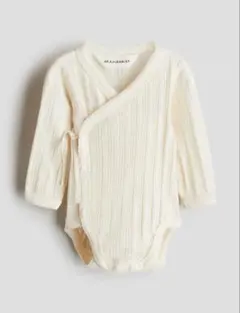 H&M ADORABLES ロンパース　前開き　ポインテルジャージーボディスーツ