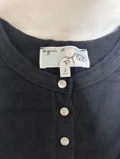 agnès b. 黒いカーディガン 2 ans(85cm〜95cm)