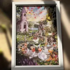 ミッキーとミニー 結婚式 半透明ジグソーパズル