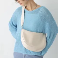 レプシム　ギャザーハンドル2WAYショルダーバッグ　アイボリー