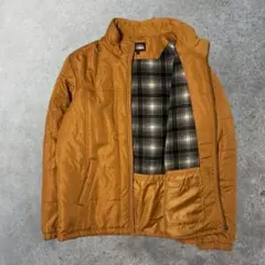 FIRST DOWN製 ダウンジャケット ブラウン チェック裏地　秋冬アメカジ