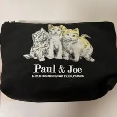 【新品】ポール&ジョーアクセソワ　ポーチ　黒　猫　福袋