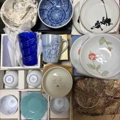 食器　いろいろ　皿　カップ　グラス　湯呑み　17点　まとめ売り