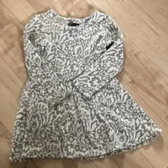 GapKids 花柄 長袖ワンピース S (6-7)
