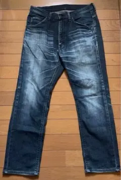 Lee ストレッチテーパードデニム M 濃紺　ヒゲ　ハチノス　ハイウエス　日本製