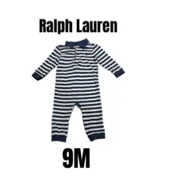 【ラルフローレン】カバーオール　ロンパース　男の子　ポニー刺繍　9m
