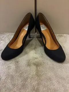 R*0様 LANVIN en Blue アーモンドトゥ パンプス ネイビー 紺2のサムネイル