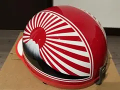 カミナリモータース 山城 ジェットヘルメット ヤレ 旭日 日章 Lサイズ