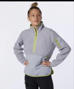 New Balance ボアハーフジップジャケット M