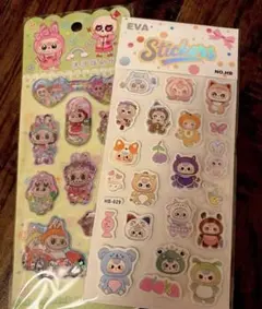 U*s様 ウォーターシール　3Dステッカー　2枚セット