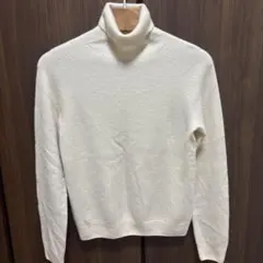 ま*こ様 UNIQLO ユニクロ レディース 3Dカシミヤ タートルネックセータ