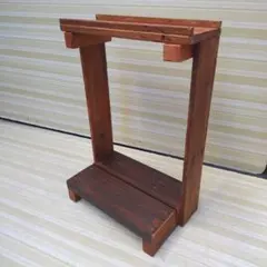 30cm 어항 스탠드, 오래된 재료, 2 단 선반, 2 단 꽃 스탠드, 디스플레이 선반,