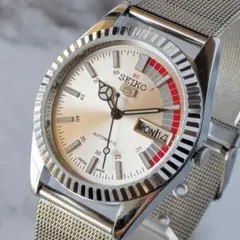稼働品 SEIKO セイコー5 自動巻き 70s ヴィンテージ グリーン文字盤