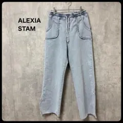 ALEXIA STAM アリシアスタン デニムパンツ 切りっぱなし ダメージ加工のサムネイル