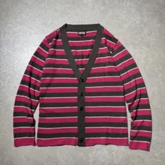 プ*7様 00s PPFM border cardigan grunge y2kのサムネイル
