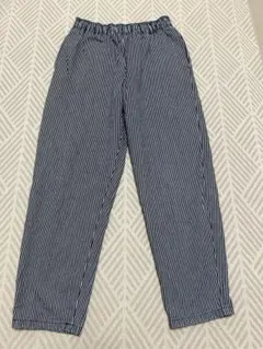 GU ストライプ ロングパンツ 長ズボン 150cm