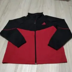 adidas ジャージ 黒/赤 130cm