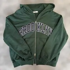 WEGO BROOKLYN ダークグリーン パーカー F