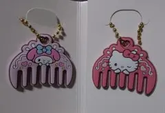 サンリオ　ぷちコーム　ラバーキーホルダー　ハローキティ　マイメロディ