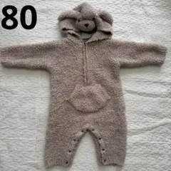 ジェラートピケ　カバーオール　プードル　犬　もこもこ　ベビー　80 ジェラピケ