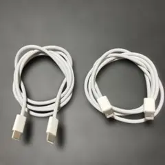Apple純正 USB-C充電ケーブル(編み込み式)2本セット