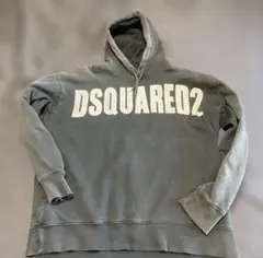 DSQUARED2 グレー フード付きスウェット Mサイズ