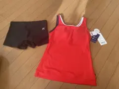 11号 Lサイズ 新品 FILA YOGA セパレーツ ヨガウエア 水陸両用赤