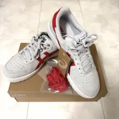 【値下げ】アシックス　ジャパンプロ　グレー／レッド　27.5 スケシュー