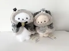 しろたん らっこいぬ　ブラック　ホーリー ぬいぐるみ　20cm セットのサムネイル