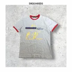 新品未使用 DSQUARED2 Dスクエアード アーカイブ リンガーTシャツ L 