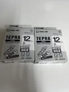 KING JIM TEPRAPRO 12mm テープカートリッジ 2個セット