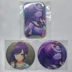 プロセカ 朝比奈まふゆ グリッター缶バッジ グリ缶 スクエア缶 2A 25c