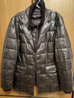 羊革ダウンブレザー