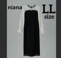 ビスチェ風 ボリュームスリーブシフォンドレス ワンピース