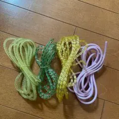 帯締めセット 黄緑 緑 黄色 薄紫
