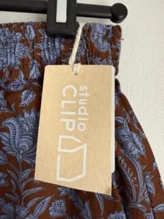 studio CLIP 花柄　マルシェパンツ　サイズフリー コットン100%