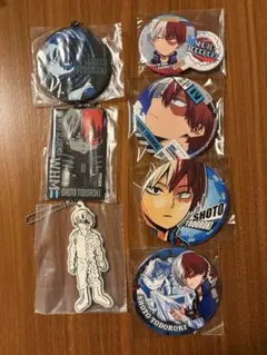 僕のヒーローアカデミア　轟　缶バッジ　ラバーチャーム