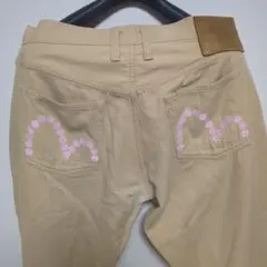 日本製　90s 刺繍　カモメ　ピンク　コットンパンツ　フェアウェイジーンズのサムネイル