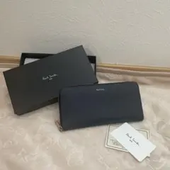 Paul Smith ネイビー 長財布