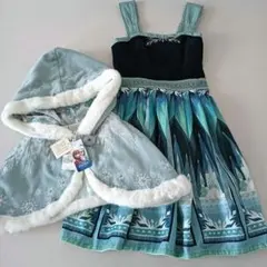 シークレットハニー　アナ雪エルサ アレンデールタペストリーワンピとケープのセット