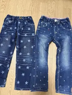 Daddy Oh Daddy☆ダディオダディ☆星柄デニム 2本セット☆110cmのサムネイル