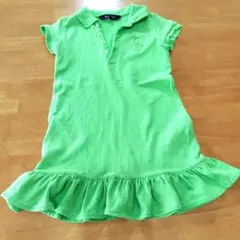 ラルフローレン　キッズ女の子用ポロワンピースRalph Laurenサイズ5黄緑