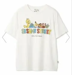 S*_様 ジェラートピケ　セサミストリート　ワンポイントTシャツ　総柄ロングパン