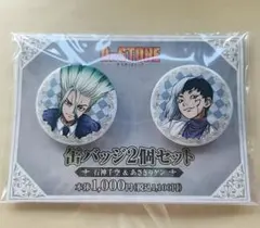 Dr.STONE 石神千空 あさぎりゲン ファミマ 缶バッジ