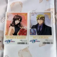 ガンダムSEED FREEDOM 花束 特典クリアカード マリュー＆ムウ