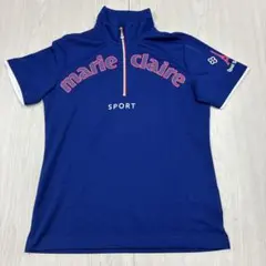 マリ・クレールスポーツ☆薄手ストレッチ☆ハーフジップ【レディース