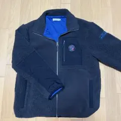 ハッシュパピーフリースジャケット 黒/青